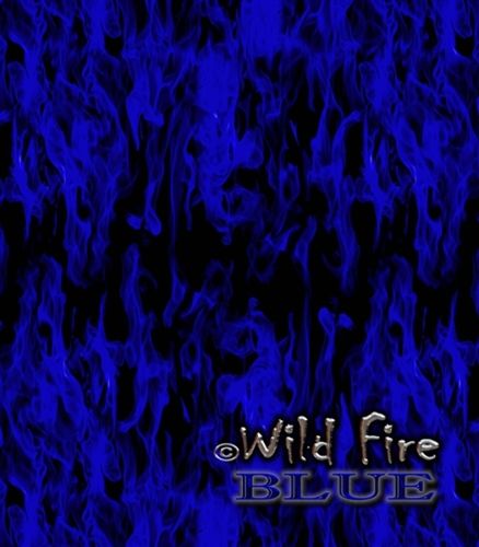 Blue real flames wild fire 1M Hydrographics Film water transfer printing