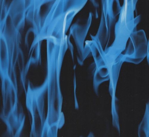 Blue Real large Flames II Hydrographics water transfer printing (1m wide)