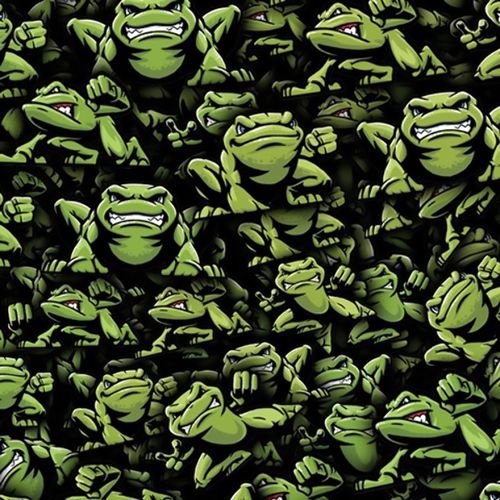 Angry Frogs Hydrographics special design print