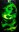 Green Flames skulls Hydrographics Film water transfer printing