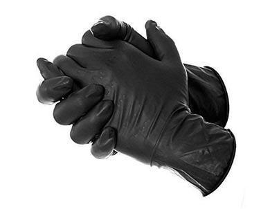 Black Nitrile Gloves 100 Pack Large