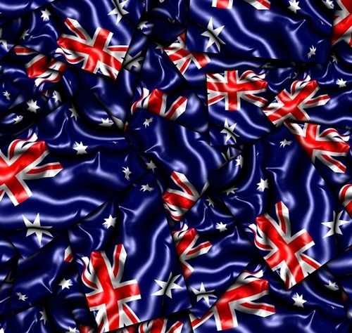 Australian Wave Flag hydrographics film